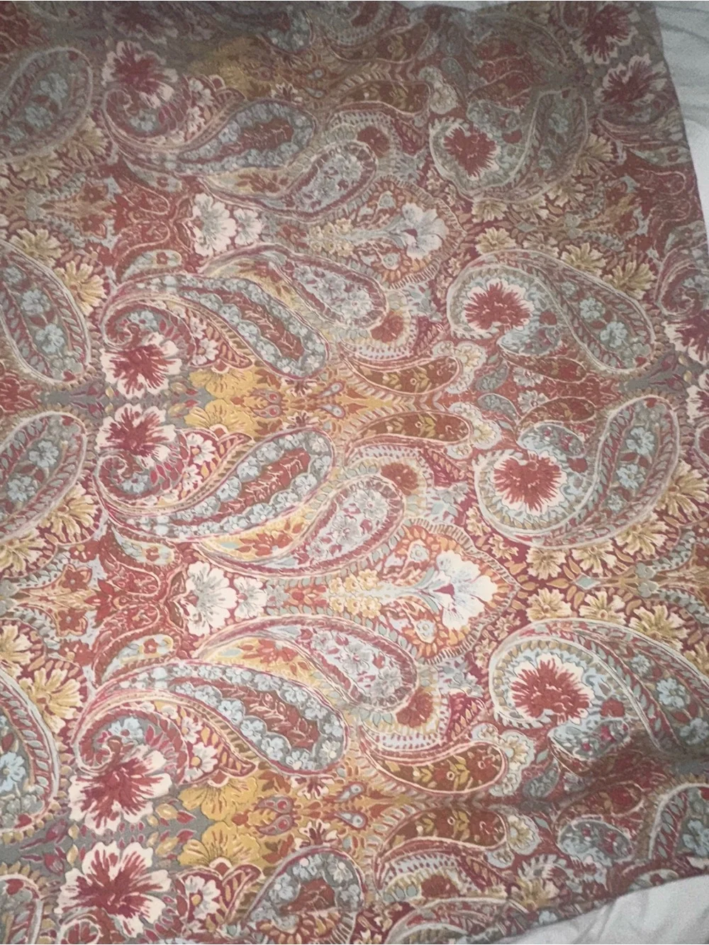 Pottery Barn Bella Paisley Duvet Cover and Shams Queen